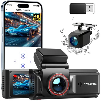 Produktbild von Dashcam Autokamera Dashcam - 4K vorne 1080P hinten - WLAN - 170° Weitwinkel - Parkmodus