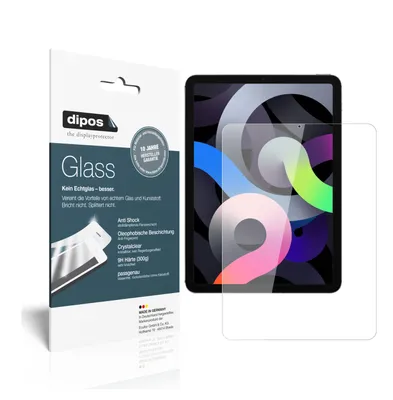 Produktbild von 2x Schutzfolie für Apple iPad Air 10.9 Zoll (2020) - Anti-Shock 9H Folie dipos Glass Kunststoffglas