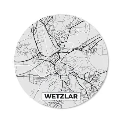 Produktbild von MuchoWow® Mauspad Mousepad Karte - Deutschland - Stadtplan - Wetzlar 40x40 cm - Mousepads - Maus Mat - Pad - Mausunterlage - Schreibtisch Accessoires