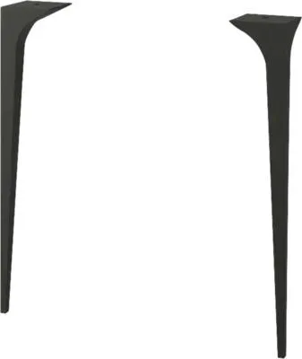 Produktbild von Jungborn Fußstütze SEIMILA schwarz 1.2 x 47 x 8.5 cm 2 Stück