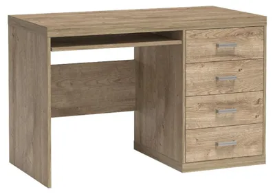 Obrázek produktu pro Psací stůl BALESTRAND - Dubové dřevo - Se zásuvkami - 120 x 78 x 60 cm