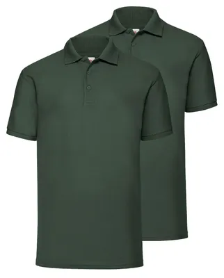 Produktbild von Doppelpack Fruit of the Loom 65/35 Polo + GRATIS MyShirt Stoffbeutel