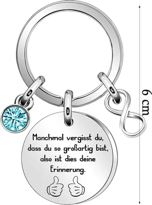 Produktbild von Inspirierender Metall Schlüsselanhänger, Manchmal vergisst du, dass du fantastisch bist,Mutmacher Geschenk Abschiedsgeschenk ,Das geburtstagsgeschenk für frauen besten freunde töchter mutter kollegen