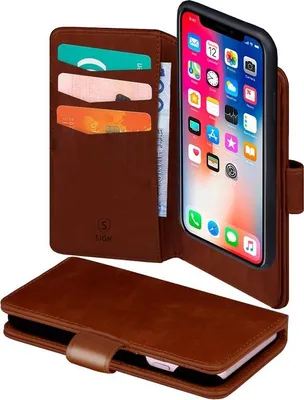 Immagine prodotto di Custodia a portafoglio 2-in-1 per iPhone 11 e XR - Marrone