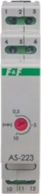 Produktbild von F&F AS-223 Treppenhausautomat mit Antiblockierfunktion 230V AC 16A 1x Modul 1x NO