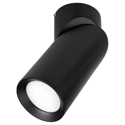 Produktbild von MasterLED Deckenleuchte GU10 1-flammig Deckenstrahler Deckenlampe Schwarz Matt Schwenkbar