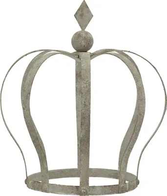 Image de Décoration de jardin : Couronne en métal 18x27x30cm