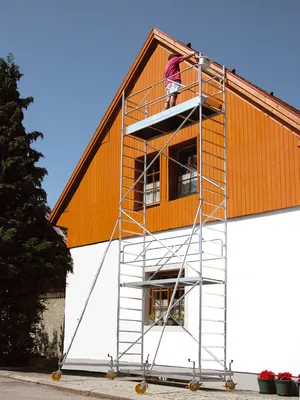 Produktbild von Alu-Fahrgerüst , Breite: 0,80 m, Länge: 2,50 m - Gerüsth.: 5,60 m
