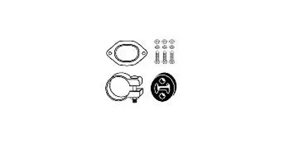 Produktbild von HJS Montagesatz Katalysator 82 32 6939 für FIAT BARCHETTA (183)