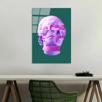 Produktbild von Wallity, UV-869 - 45 x 65, Dekorative Malerei aus gehärtetem Glas, Mehrfarbig, 100 % gehärtetes Glas, 45 x 65 cm