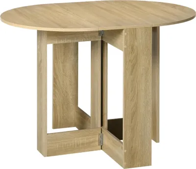 Obrázek produktu pro Rozkládací stůl - Jídelní stůl - Dvě chlopně - Rozměry 104 x 76 x 73,7 cm - Moderní styl - Nutná montáž - Dubové dřevo