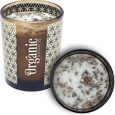 Produktbild von Organic Goodness Duftkerze Salbei und Lavendel – 200 g Packung mit 6 Stück