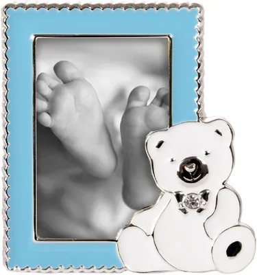 Produktbild von Goldbuch 960300, Einzelbilderrahmen, Metall, Blau, Tisch, 5 x 8 cm, Rechteckig