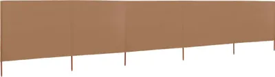 Zdjęcie produktu dla vidaXL 5-częściowy parawan z tkaniny 600 x 160 cm Taupe