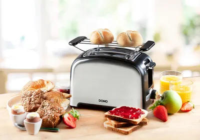 Produktbild von Domo - Domo Toaster B-Smart, für 4 Scheiben Brot, schwarz