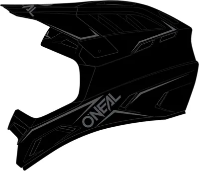 Image de Casque Oneal Backflip, noir uni, taille : 2XL