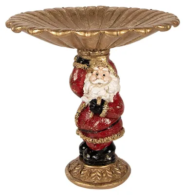 Zdjęcie produktu dla Clayre & Eef Świąteczna figurka dekoracyjna Ojciec Gwiazdka 24x19x24 cm Plastik w kolorze złotym