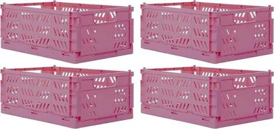 Immagine prodotto di Scatola pieghevole rosa a 4 scomparti 35x23x14 cm