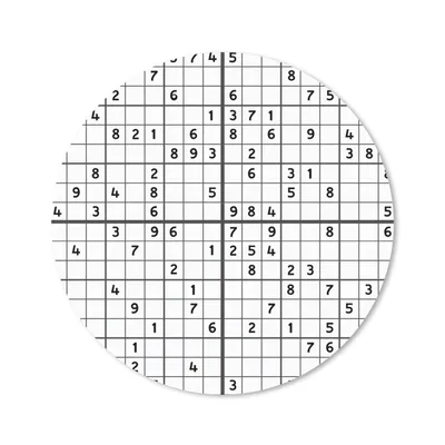 Produktbild von MuchoWow® Mauspad Mousepad Sudoku - Puzzle - Muster 40x40 cm - Mousepads - Maus Mat - Pad - Mausunterlage - Schreibtisch Accessoires