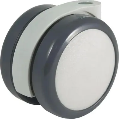 Obrázek produktu pro GRX6518 Dvojité kolečko šedé s měkkou pneumatikou