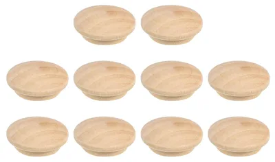 Obrázok produktu pre Solidchoice – Drevené gombíky, 20 x 15 mm, vhodné na nábytkové projekty, 100 kusov