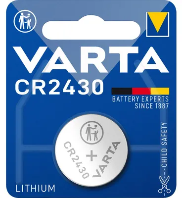Produktbild von Varta Batterie Knopfzelle CR2430 3V 290mAh Lithium 1St.