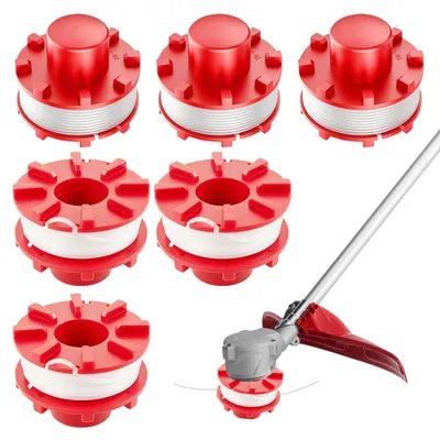 Imagen del producto de Omgoods - Juego de 6 bobinas de hilo para cortacéspedes