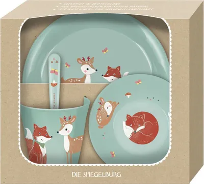 Produktbild von Geschirr Geschenkset Fuchs & Reh - Little Wonder