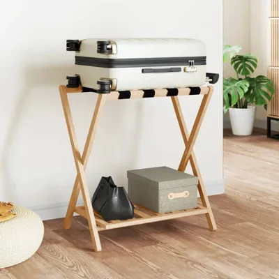Obrázek produktu pro vidaXL Nosič zavazadel 68x38x58 cm bambusový