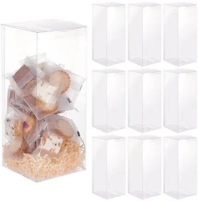 Produktbild von Geschenkverpackung Rechteckige Plastik-Box 10 x 10 x 25 cm