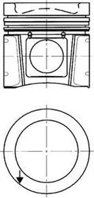 Produktbild von KOLBENSCHMIDT 94971600 Kolben passend für MERCEDES-BENZ VARIO Kasten/Kombi Vario Pritsche / Fahrgestell VARIO Kipper VARIO Bus Citaro (O 530)