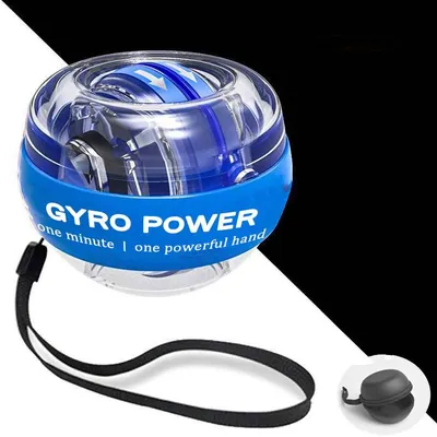 Imagen del producto de Fortalece tu agarre con esta esfera de alta resistencia para fortalecer los antebrazos. Resistencia de hasta 100 kg. Color: azul