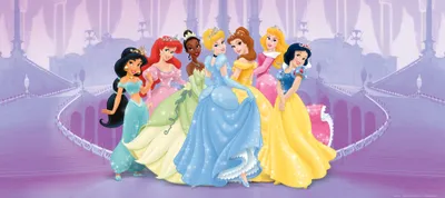 Produktbild von Disney Poster Prinzessinnen Lila - 600866 - 202 x 90 cm