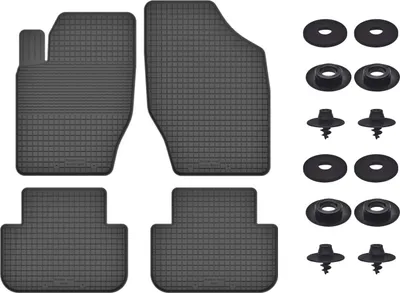 Produktbild von Gummimatten Mit Stoppern Für: Peugeot  307 (2001-2009) Schwarz Set