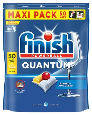Produktbild von Finish Powerball Quantum Citrus All in 1 Maxi Pack 50 Caps