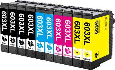 Produktbild von 10PK Druckerpatronen 603XL für Epson 603 XP-2100 XP-2105 XP-2155 XP-3100 XP-4100 WF-2810 DWF WF-2830 DWF