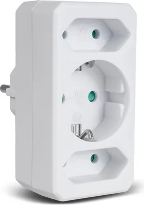 Produktbild von Listwa z gniazdem wielokrotnym Gniazdo wielokrotne 2x wtyczka Euro / 1x wtyczka Schuko