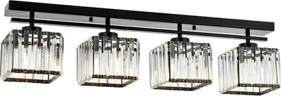 Produktbild von Opviq, Av- AvAUR, Schwarz, Kronleuchter, 22x80x15 cm, Metallkörper