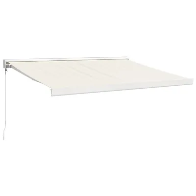 Zdjęcie produktu dla vidaXL Wysuwana markiza kremowa 3,5x2,5 m tkanina i aluminium