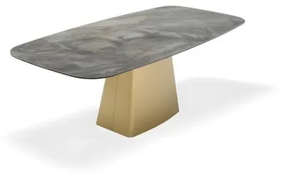 Produktbild von Tisch Luxus Esszimmer Metall Esszimmertisch Moderner Möbel Gold Edelstahl
