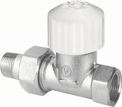 Produktbild von VECTOR Durchgangs-Thermostatventil Typ ZT22 DN20, vernickelt, mit Voreinstellung