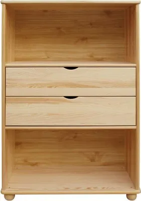 Produktbild von Regal - 100 cm breit, Kiefer Holz-Massiv, Farbe: Natur