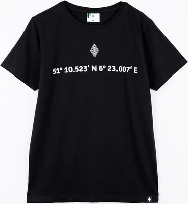 Produktbild von VfL Borussia Mönchengladbach BMG T-Shirt mit gestickten Koordinaten Gr. L