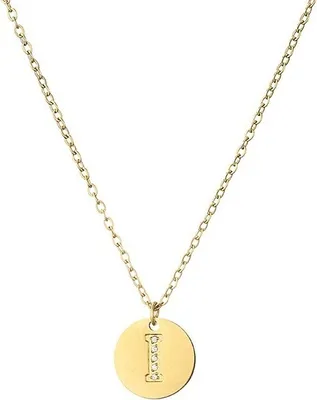 Produktbild von Alphabet Halskette I/Golden - Uni Schmuck KP21215