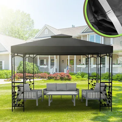 Produktbild von TolleTour Ersatzdach Dach 150g/m2 für Pavillon 150g/m2 Material Partyzelt Festzelt Pavillondach Dachplane Ersatzplane Polyurethanbeschichtet 3x3 Meter
