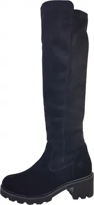 Produktbild von Remonte Goatsuede Damen Schaftstiefel in Schwarz, Größe 38