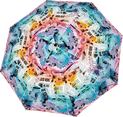 Produktbild von doppler Taschenregenschirm Regenschirm Fiber Magic Good News mehrfarbig