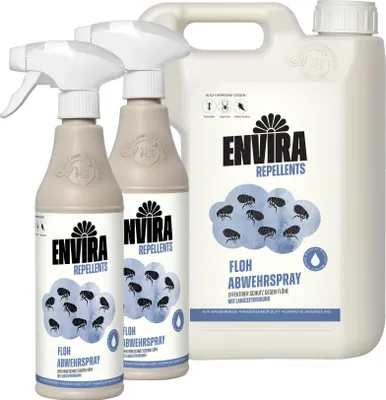 Produktbild von Envira Floh Abwehrspray mit Nachfüllpack