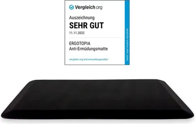 Produktbild von Ergotopia® Anti-Ermüdungsmatte für Steharbeitsplätze, Ergonomische Arbeitsplatzmatte für gesundes & schmerzfreies Stehen, rutschfest & langlebig, ergonomische Schreibtisch Stehmatte