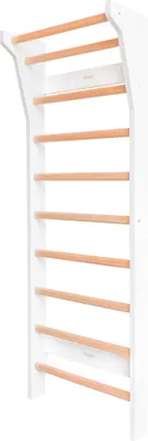 Produktbild von Fitwood Sprossenwand "Taimi Mini", Weiß mit Holzsprossen